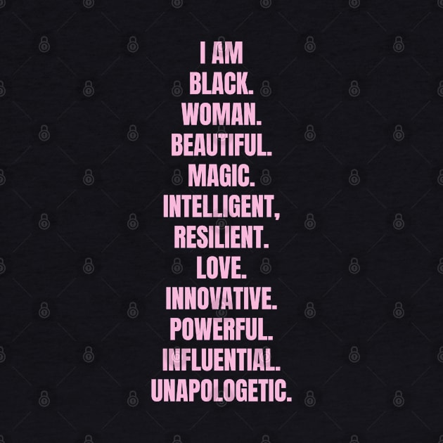 I Am A Powerful Black Woman | African American | Black Queen by UrbanLifeApparel